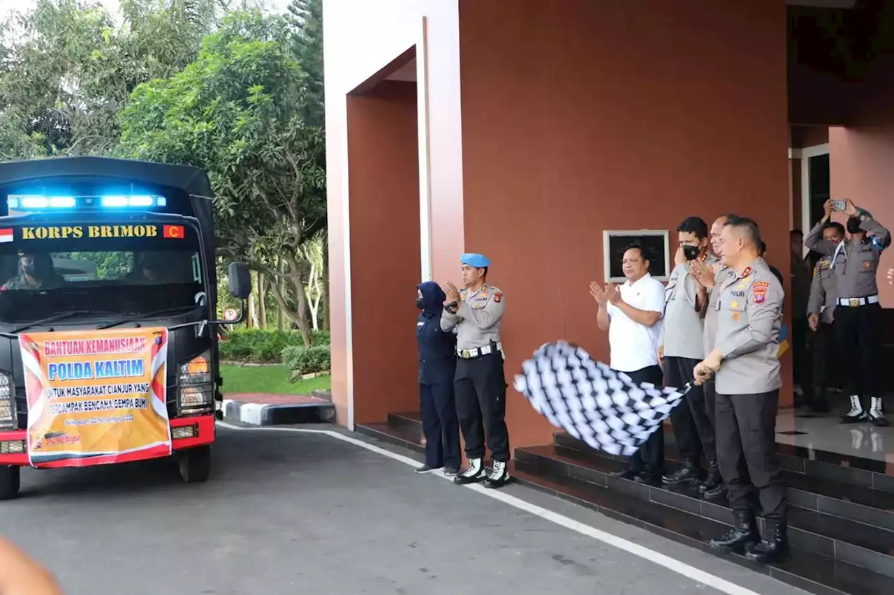 Polda Kaltim Kirim Bantuan untuk Korban Gempa Cianjur, Begini Harapan Irjen Imam Sugianto