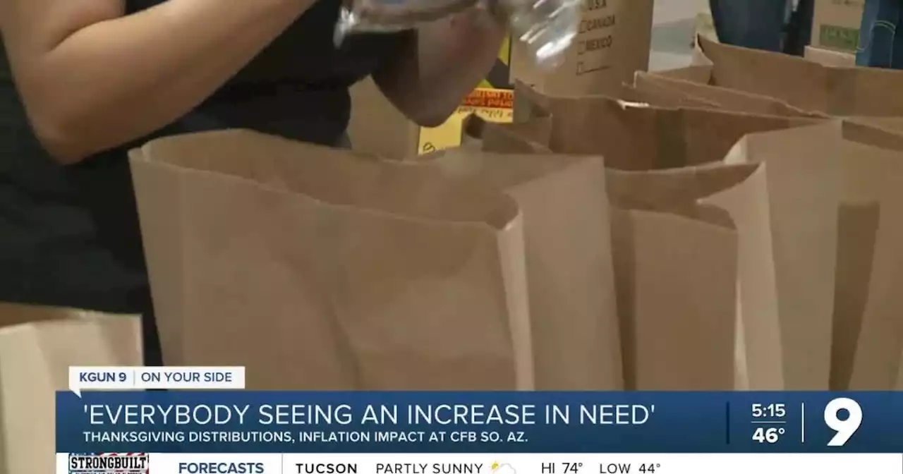 'Seeing an increase in need,' Comm. Food Bank of Southern AZ prepares for Thanksgiving distributions