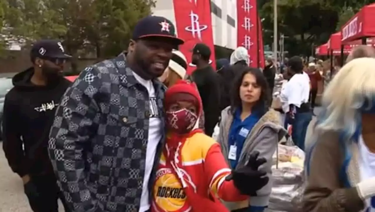 Rapper 50 Cent, Rockets team up in Thanksgiving turkey giveaway Tuesday