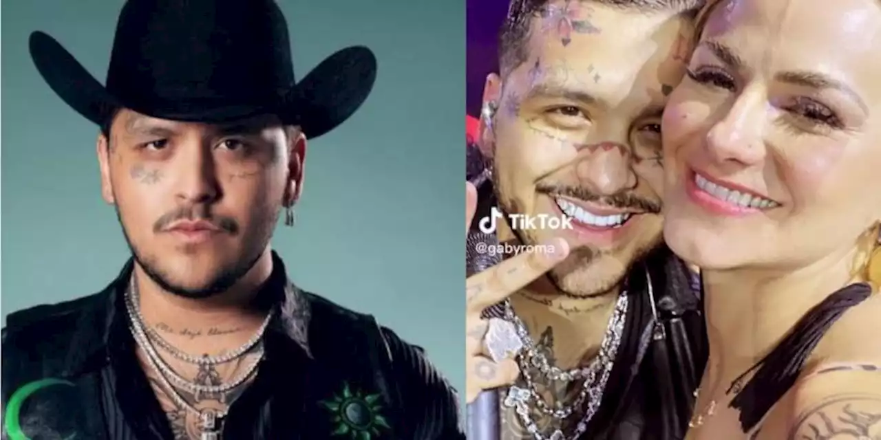 Captan a Christian Nodal viéndole el escote a una fan: 'Cazzu no veas esto' (VIDEO)