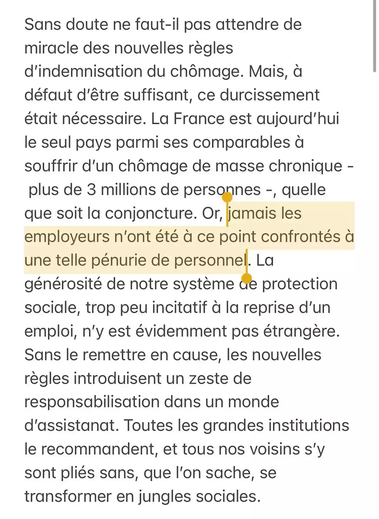 Assurance-chômage: «Un zeste de responsabilisation dans un monde d’assistanat»