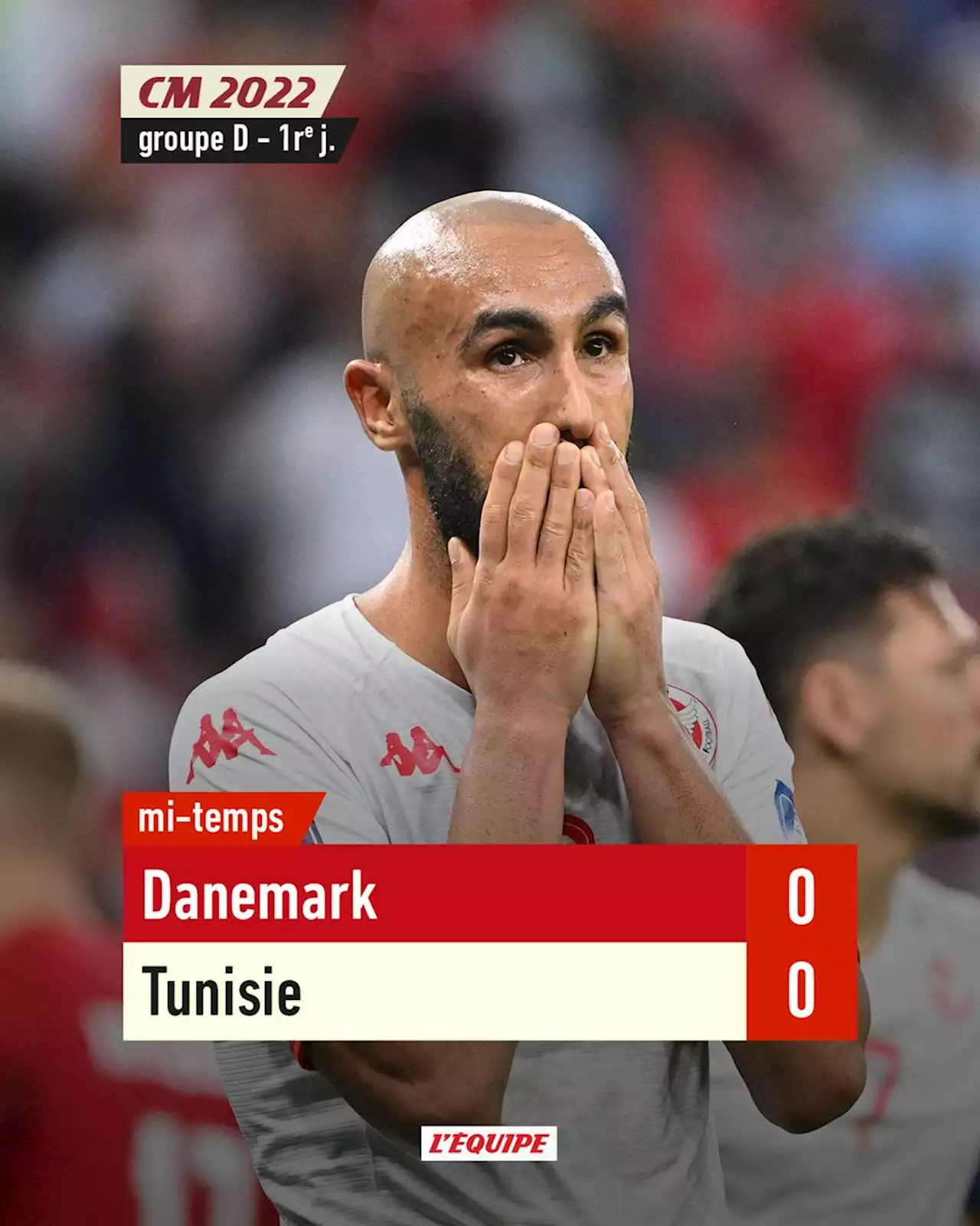 Danemark - Tunisie en direct, Gr. D de Coupe du monde (22/11/2022)