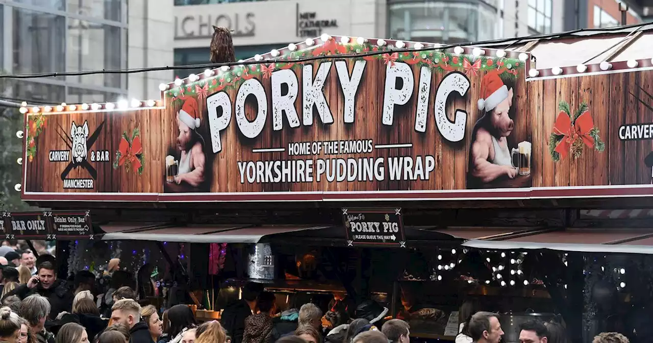 Manchester Christmas Markets Yorkshire Pudding Wrap faves in golden ticket hunt