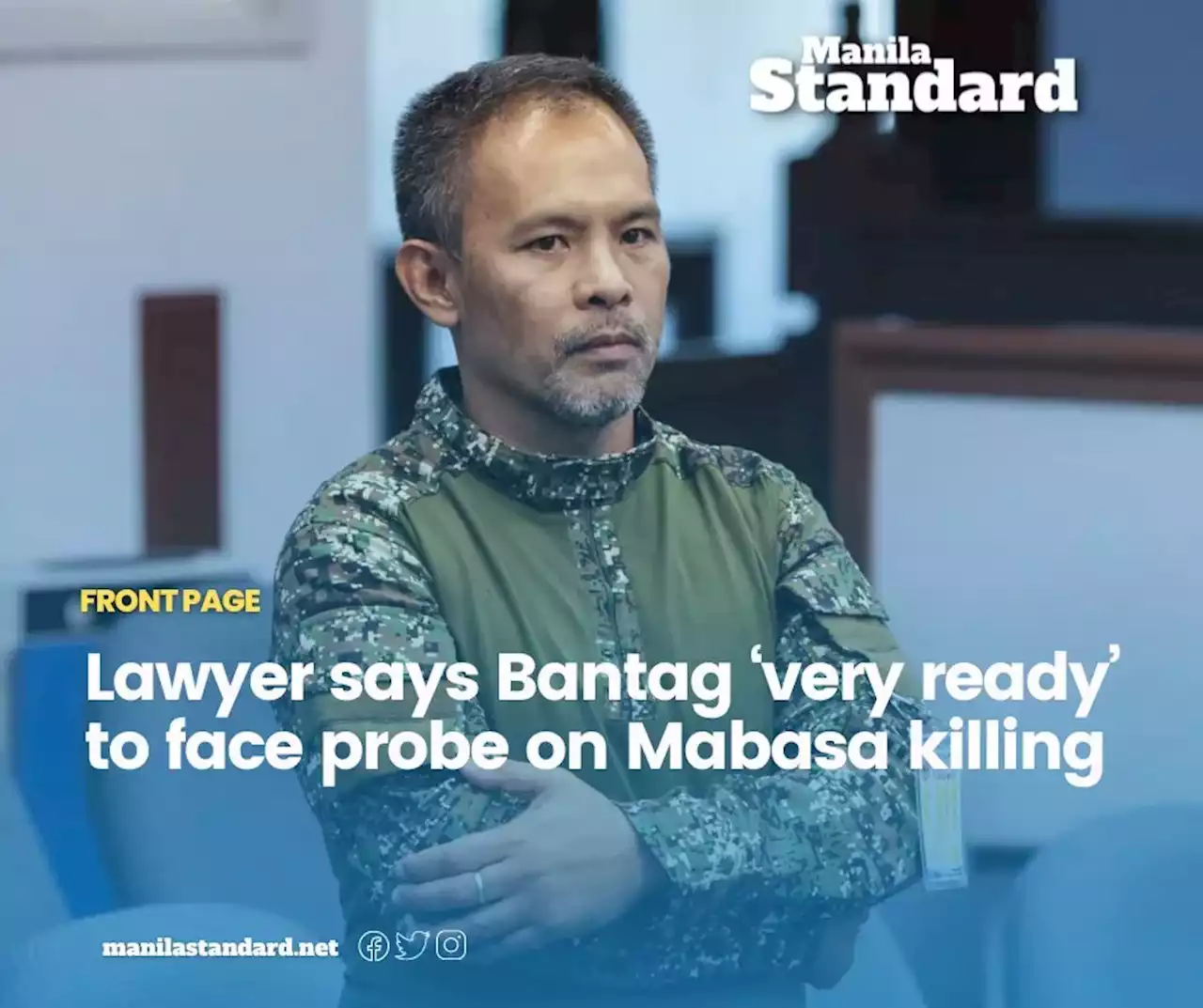 Lawyer says Bantag ‘very ready’ to face probe on Mabasa killing