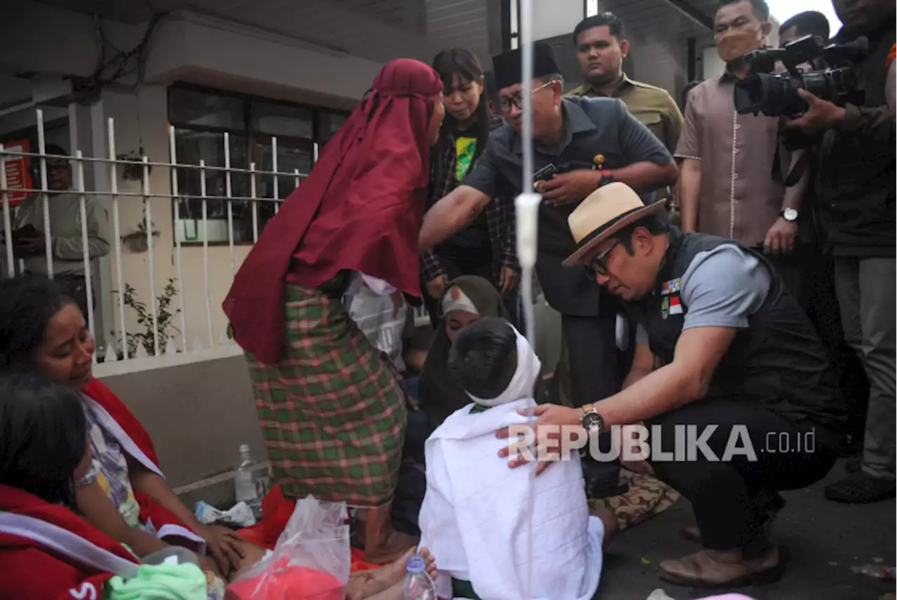 Gubernur Jabar Tinjau Lokasi Gempa Bumi di Cianjur |Republika Online