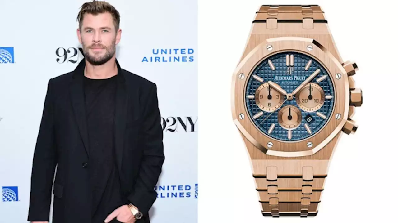 Chris Hemsworth Shows Off a Pink Gold Audemars Piguet Royal Oak at a Screening of His New Series