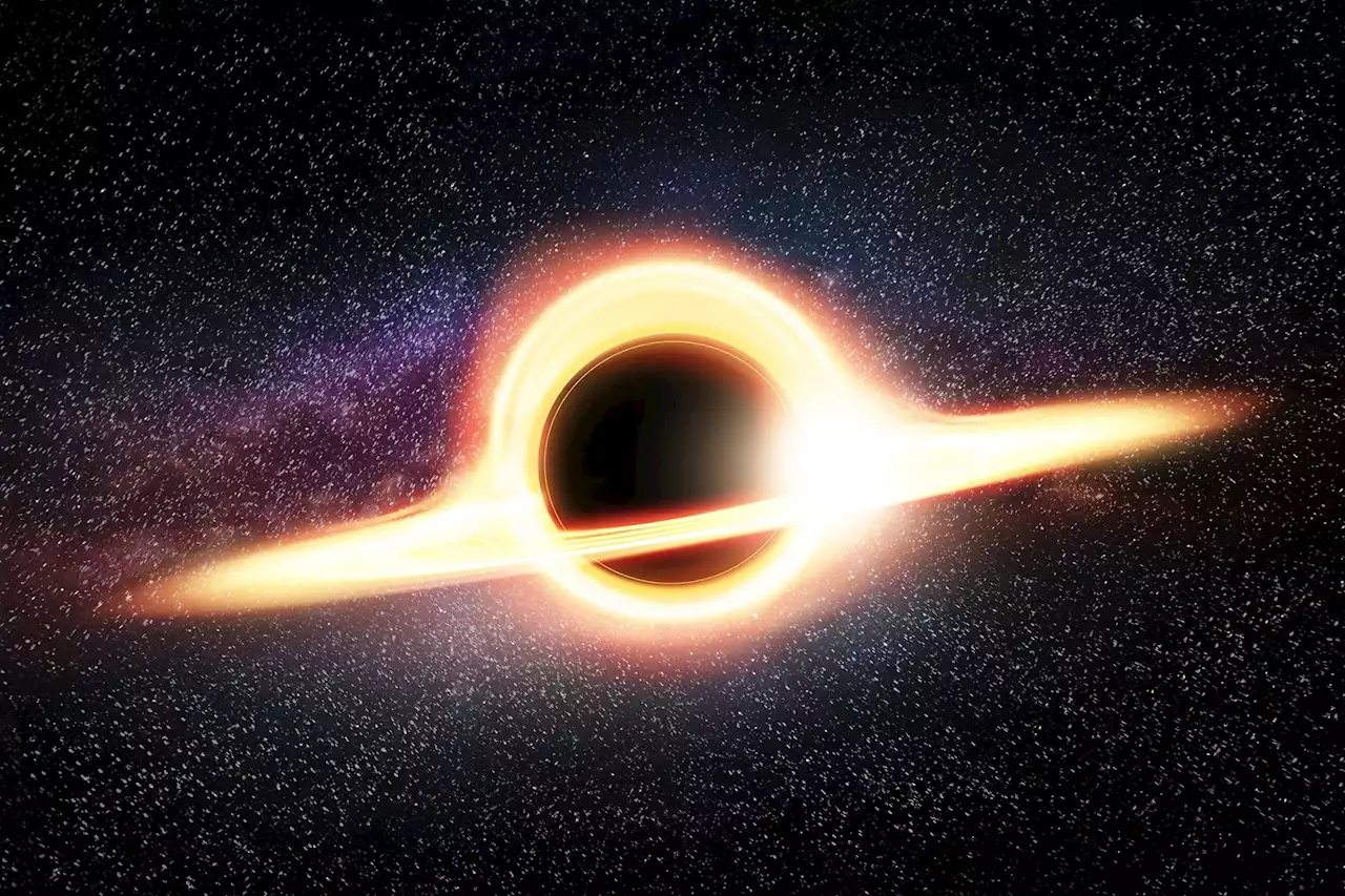 Unique Black Hole Discovered Spewing a Fiery Jet at Another Galaxy