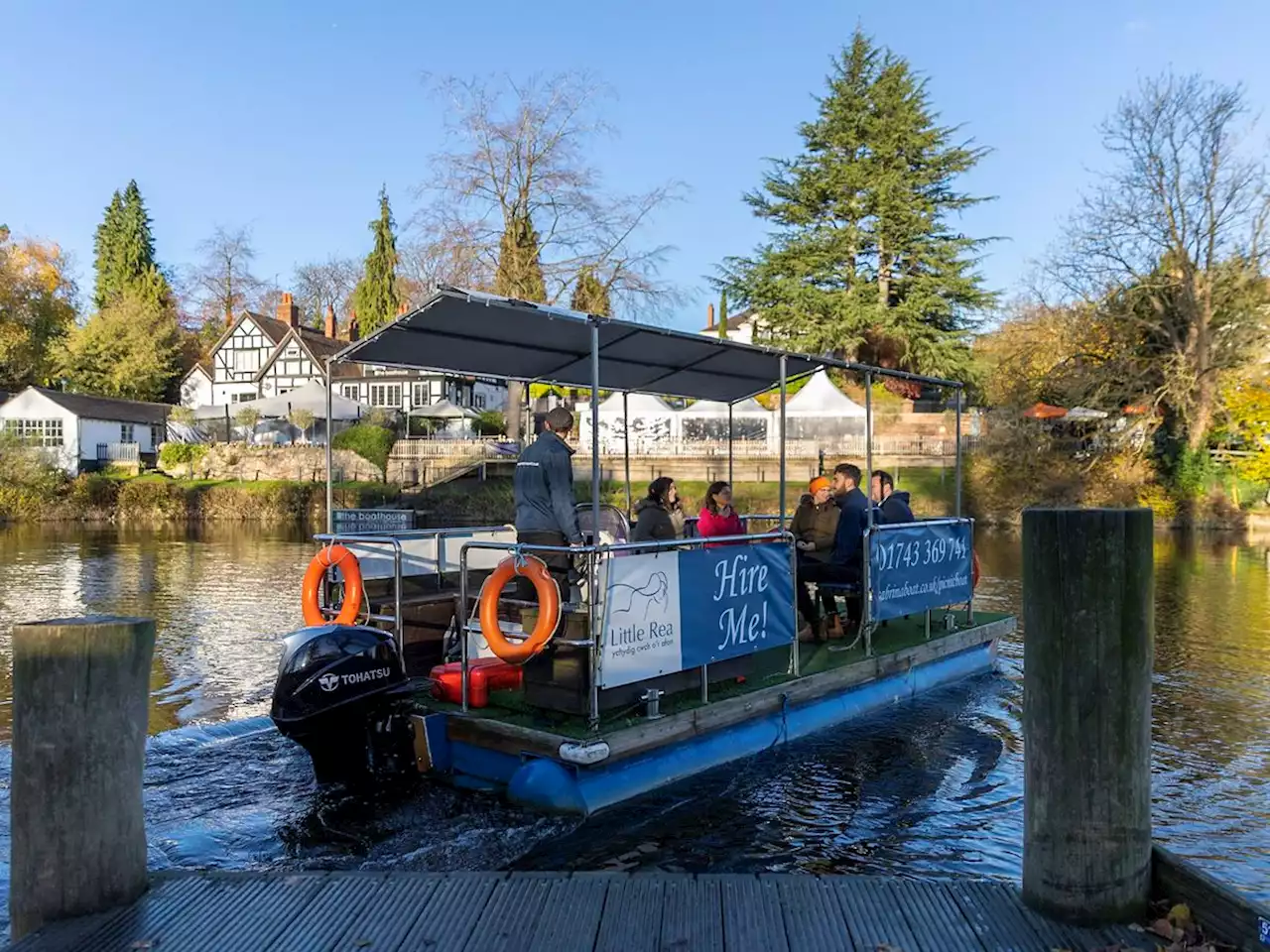 River shuttle introduced while bridge in Shrewsbury is closed