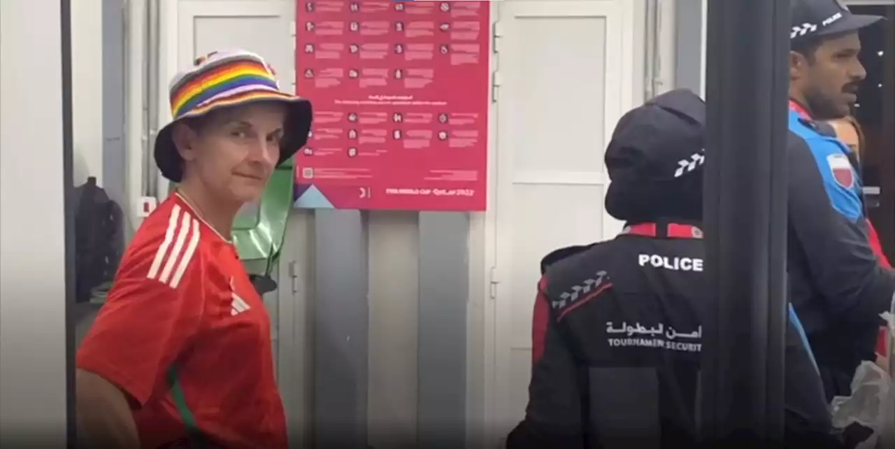 Former Wales women’s captain among fans forced to remove rainbow hat at Qatar World Cup