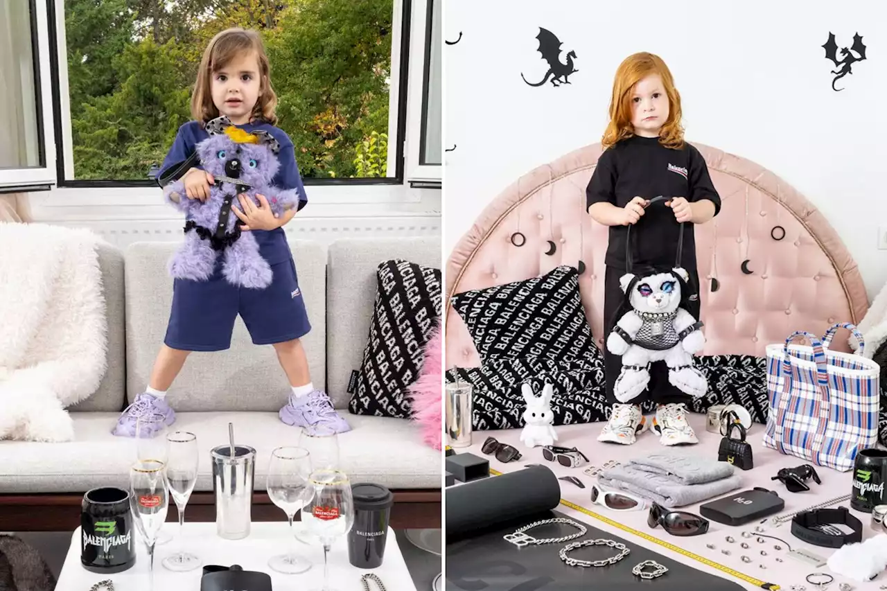 Balenciaga slammed for 'creepy' ads with kids holding BONDAGE teddy bears