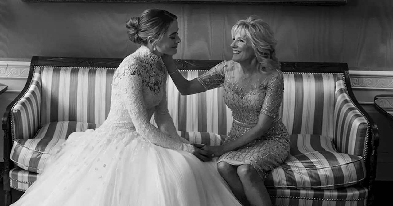 See Naomi Biden and grandmother Jill Biden in beautiful photos from her White House wedding