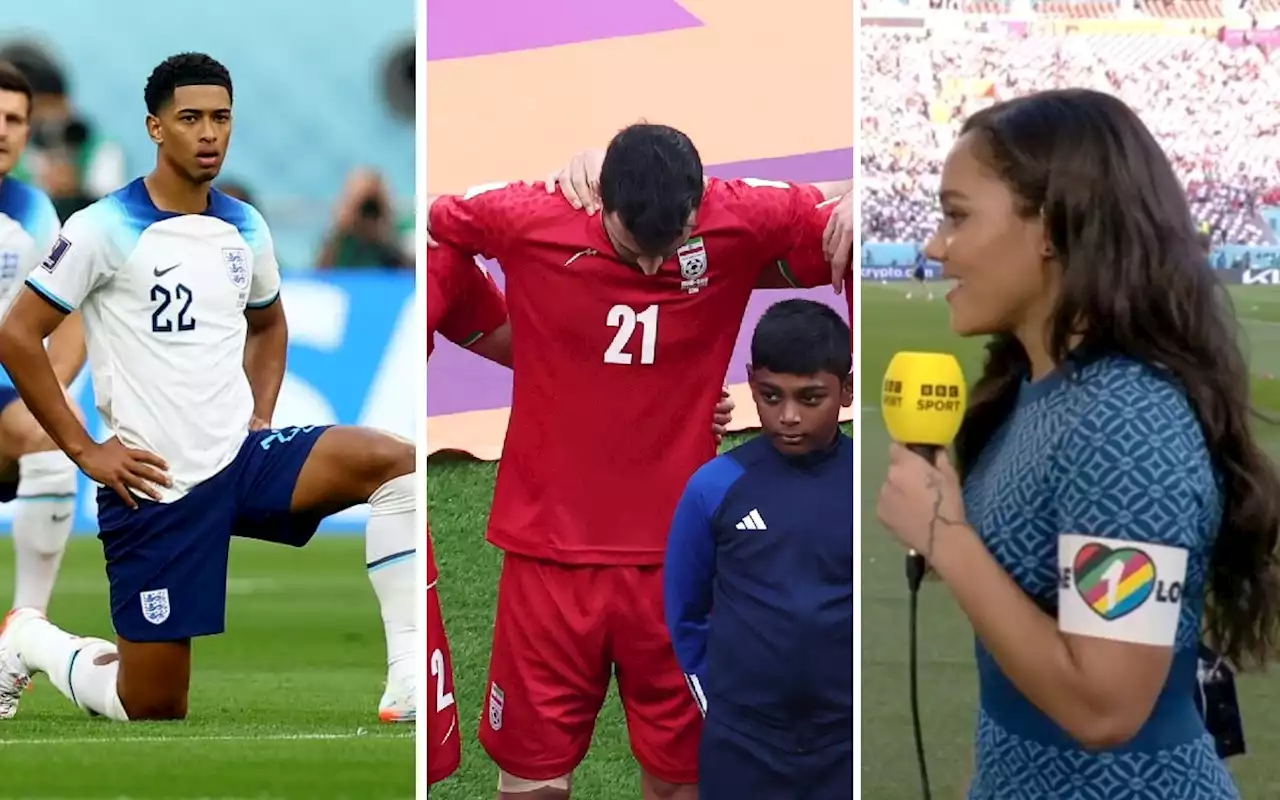 Hincados a mitad de cancha, sin cantar su himno nacional o con el brazalete 'One Love', así han protestado en Qatar | Video