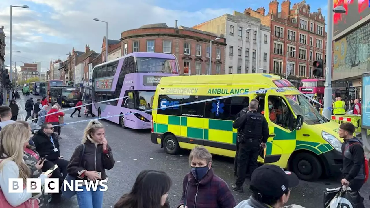 Nottingham: Two taken to hospital after city centre bus crash