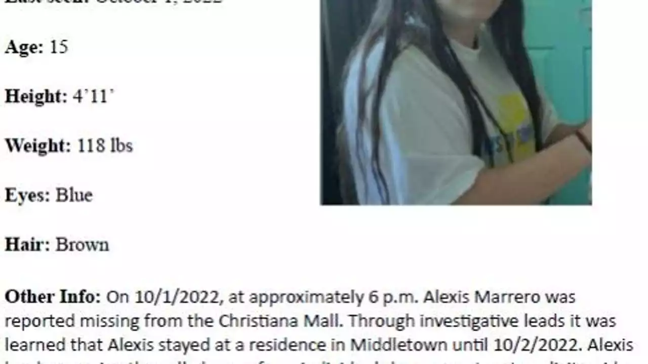 Police searching for teen who disappeared from Delaware mall in October