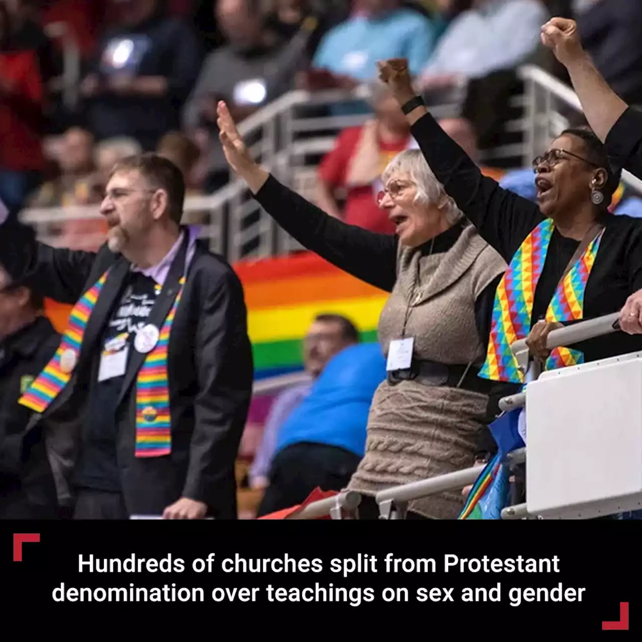 Nearly one-third of churches split from regional Methodist church body amid ongoing schism about sexuality