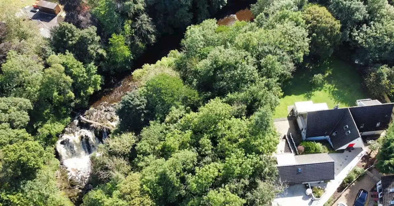 Five bedroom ‘character’ home near Glasgow with waterfall views hits the market