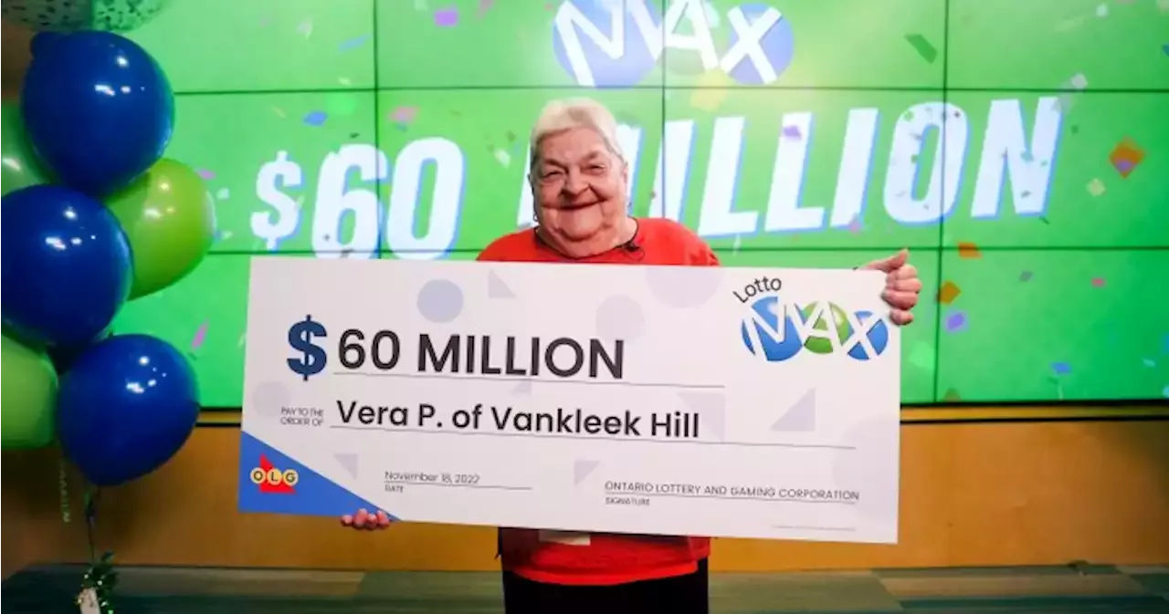 83-year-old great-grandmother wins $60 million in Lotto Max draw