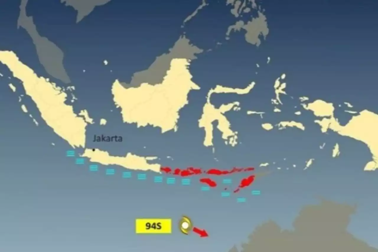 BMKG Ingatkan Bibit Siklon Tropis 94S di Samudra Hindia, Bali & Nusra Terkena Dampak