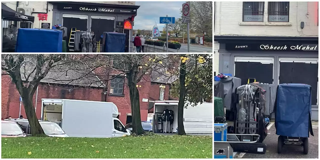 Crews take over Leeds Indian restaurant to film new ITV psychological drama