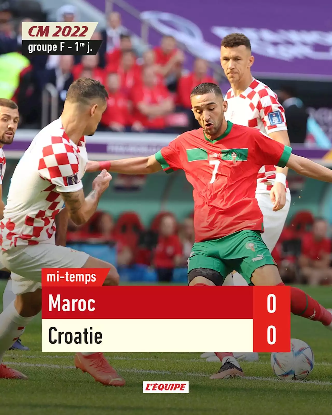 Maroc - Croatie en direct, Gr. F de Coupe du monde (23/11/2022)