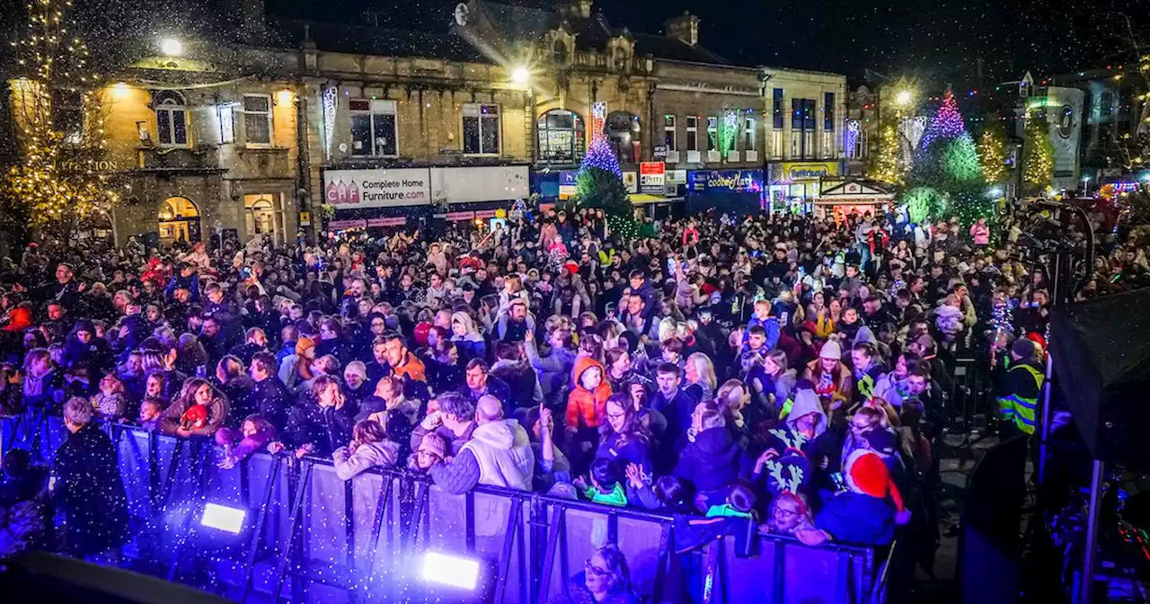 Thousands enjoy Burnley Christmas lights switch-on with ice rink on the way