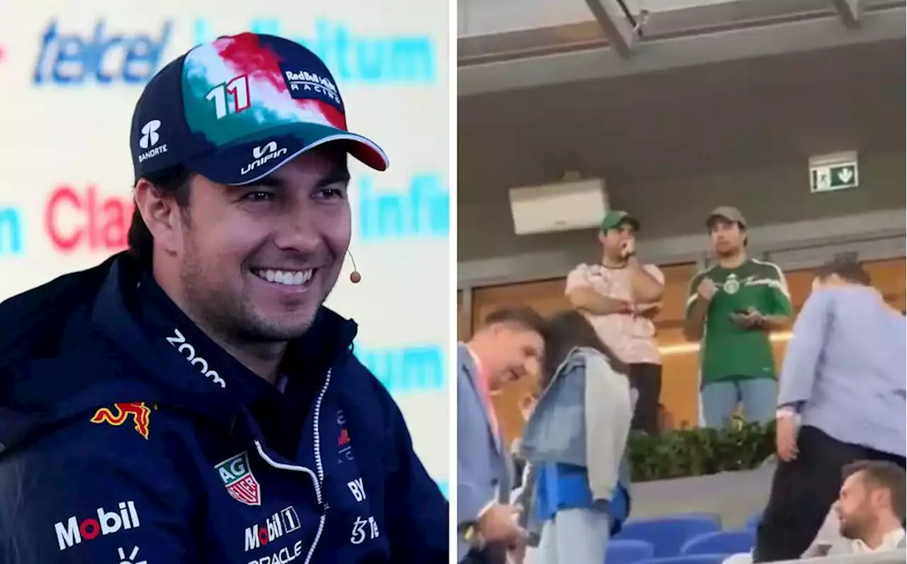 Checo Pérez estuvo en el México vs Polonia de Qatar 2022