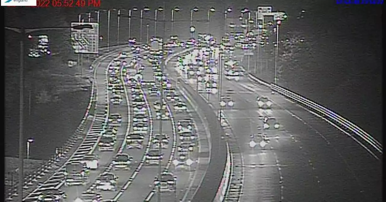 LIVE: Long delays on M60 after car fire on motorway closes lanes