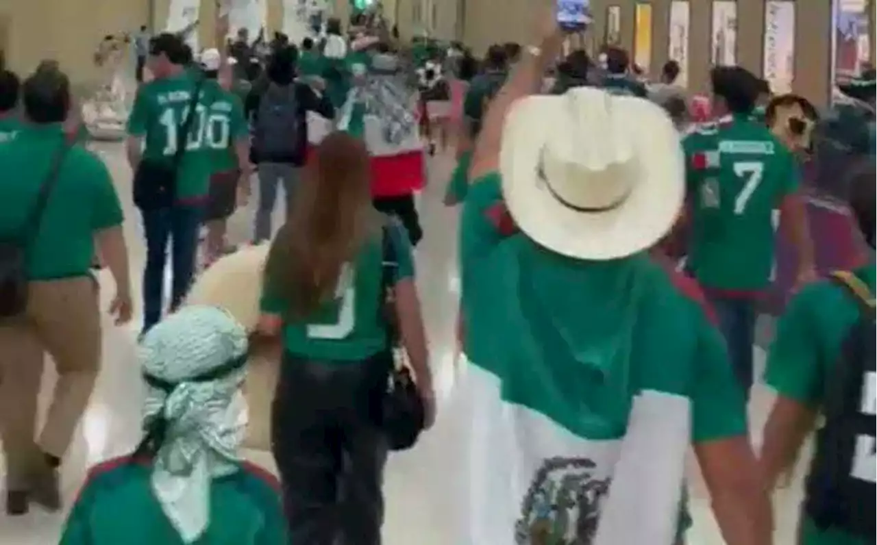 Mexicanos durante mundial Qatar 2022 gritan El INE no se toca