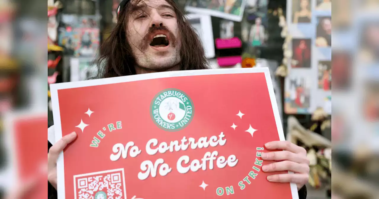 Starbucks staff go on strike in US stores over labor talks