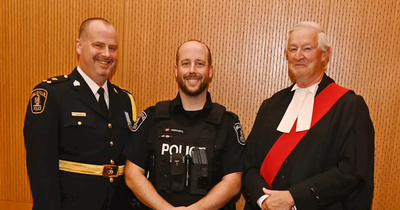 Newest Belleville Police Service officer sworn in