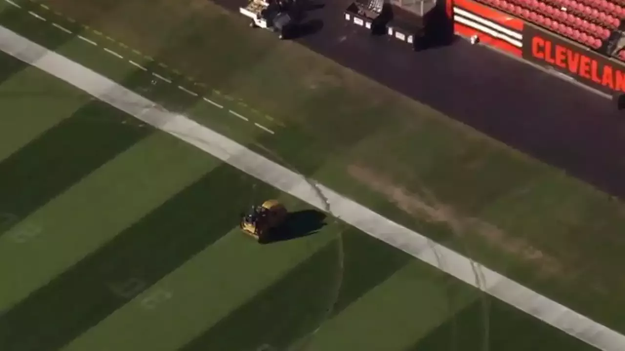 Cleveland Browns Stadium Field Wrecked After Alleged Joyrider Break-In