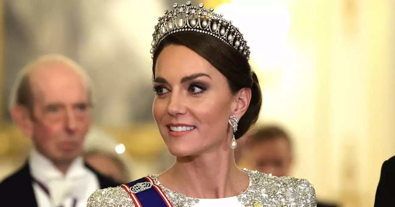 Kate Middleton wears Princess Diana's tiara at King Charles’ first state banquet