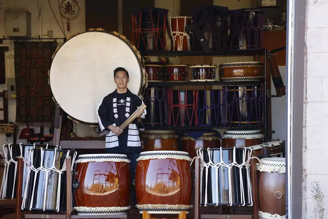 He got the beat: From a warehouse in Scarborough, Kiyoshi Nagata has been blasting the sound of traditional Japanese drums