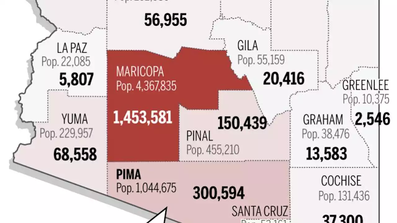 Coronavirus cases in Arizona, mapped by county: November 23