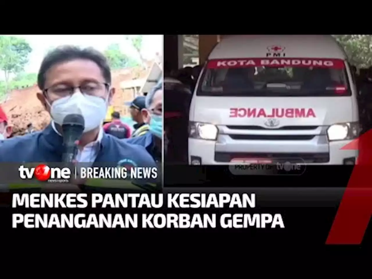 Korban Gempa Cianjur, Menkes: Luka Berat 474, Luka Ringan 2 Ribu Lebih - tvOne