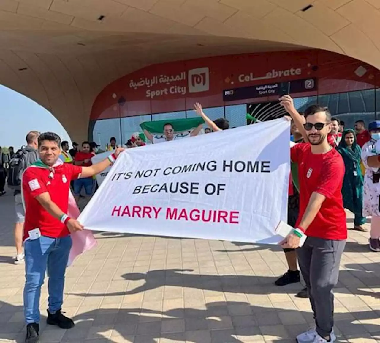 Maguire jadi bahan lawak peminat Iran