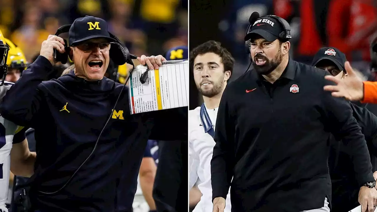 Jim Harbaugh explains 'third base' comment toward Ryan Day ahead of Ohio State-Michigan