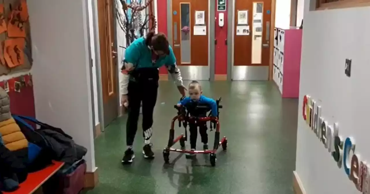 North Belfast boy defies the odds after being told he would never walk or talk