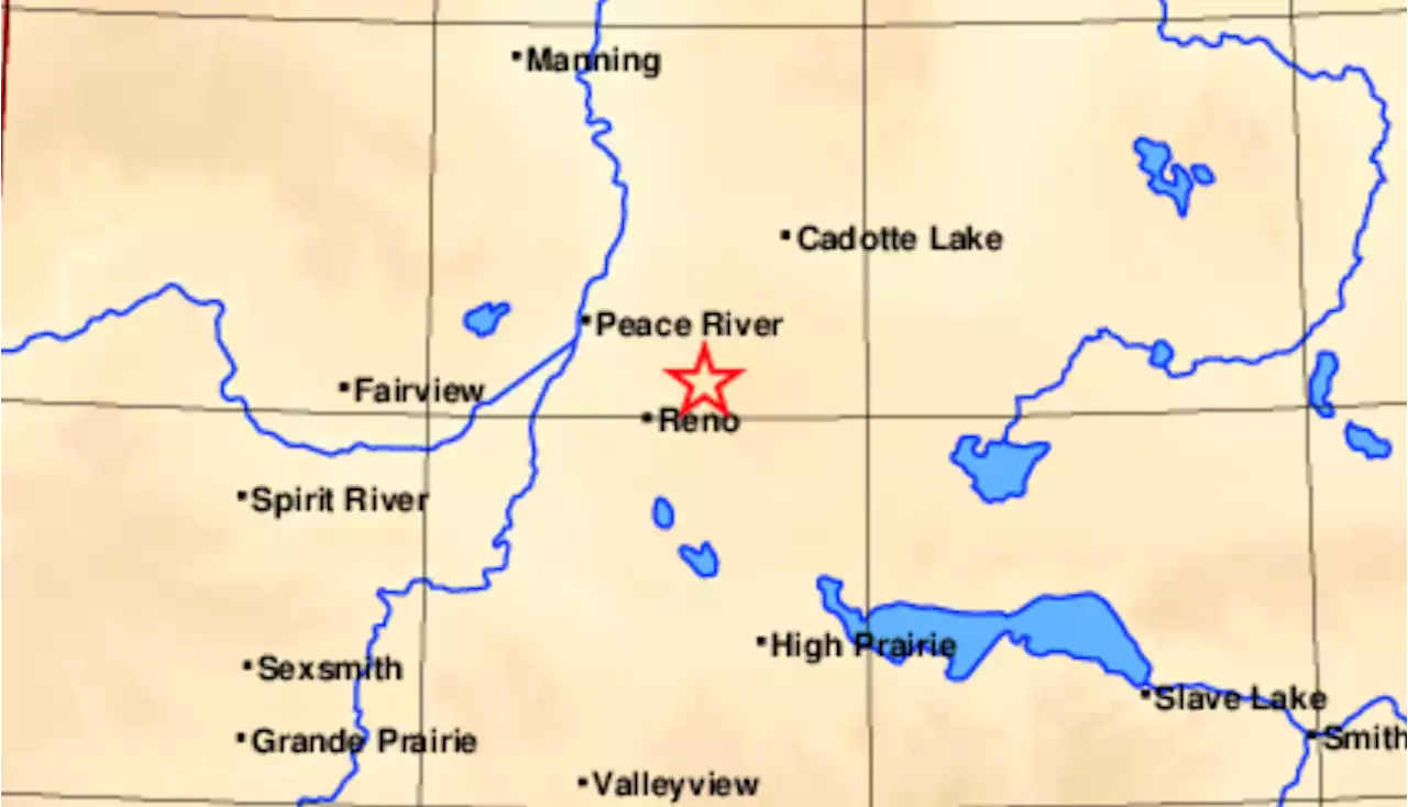 Magnitude 4.1 earthquake recorded in northern Alberta