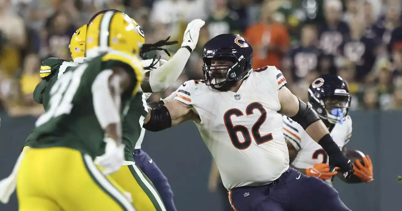 Chicago Bears lineman Lucas Patrick has season-ending toe surgery after playing in 7 games, including only 1 at center