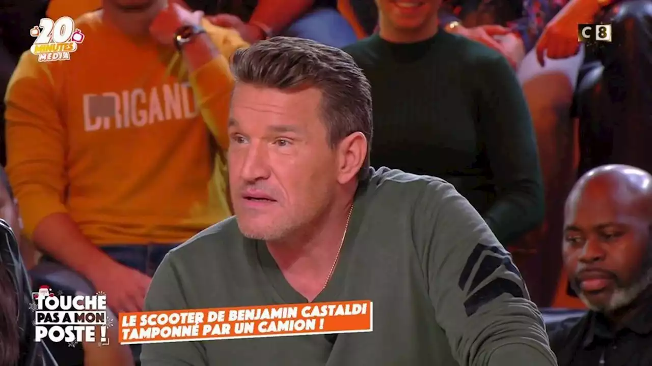 Benjamin Castaldi : son nouveau scooter percuté par un camion en plein direct