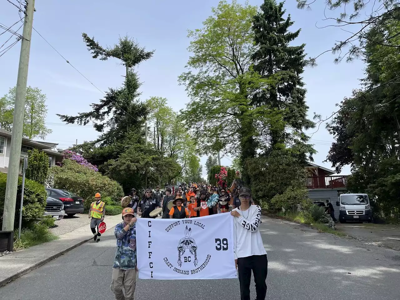 RCMP in B.C. charge man accused of hitting residential school marchers with pickup