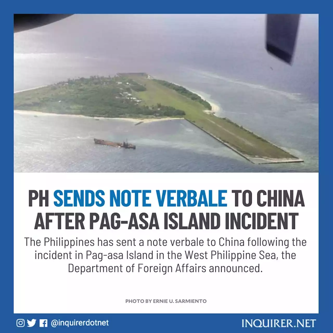 PH sends note verbale to China after Pag-asa Island incident