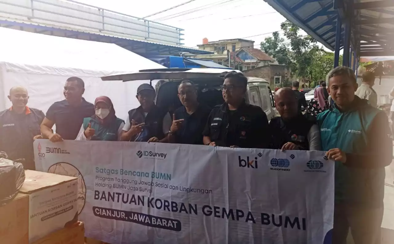 SUCOFINDO Salurkan Bantuan untuk Korban Gempa Bumi di Cianjur