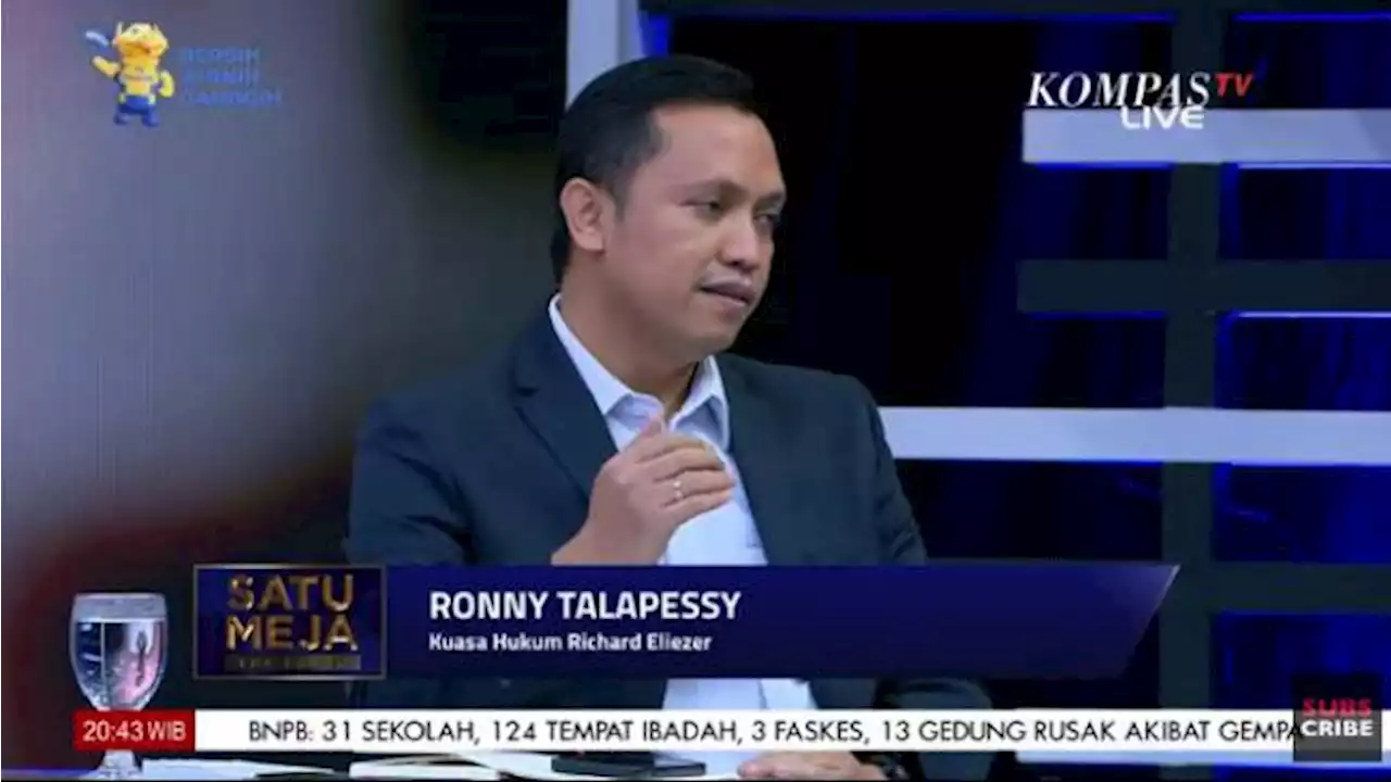 Ronny Talapessy Klaim Richard Eliezer dapat Banyak Dukungan, Tidak Ada Intervensi dalam Sidang