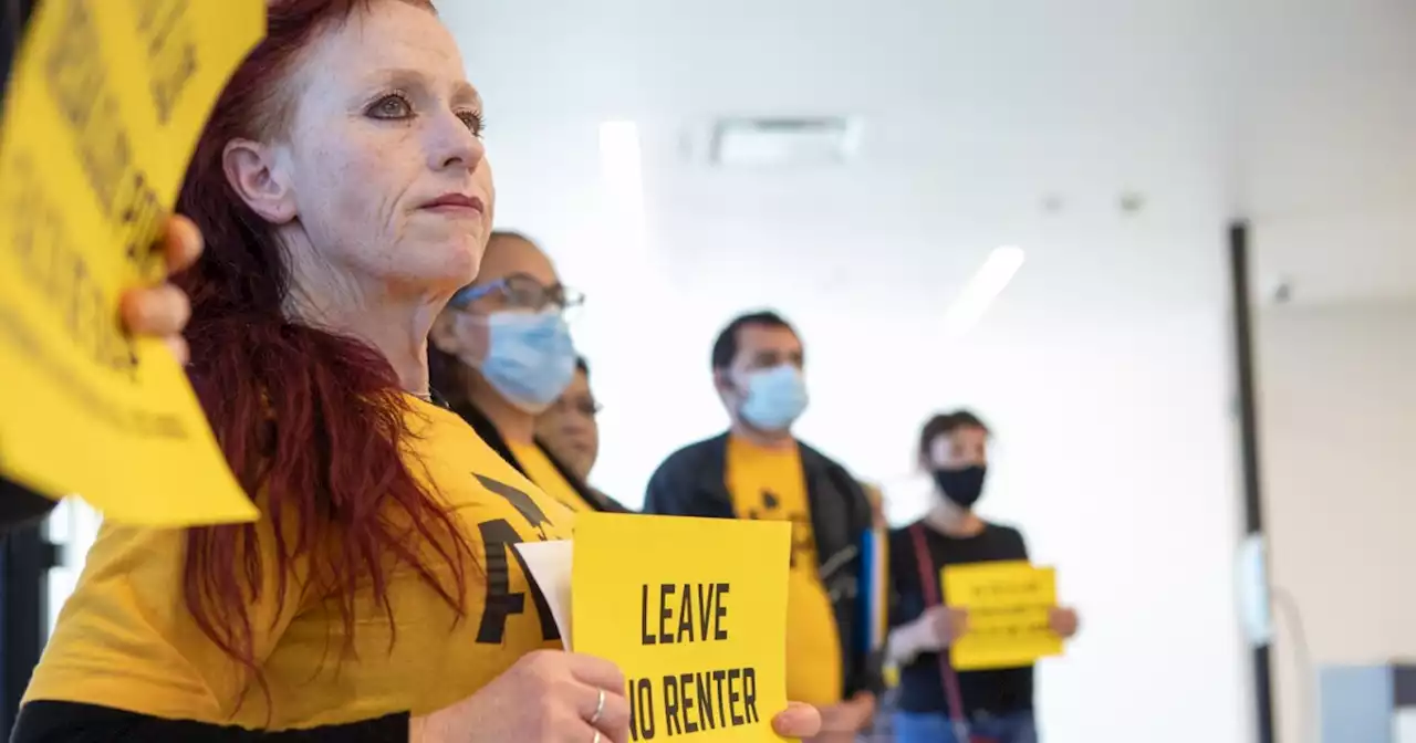 Protesters occupy county building as tenants reel from COVID rent relief program’s end