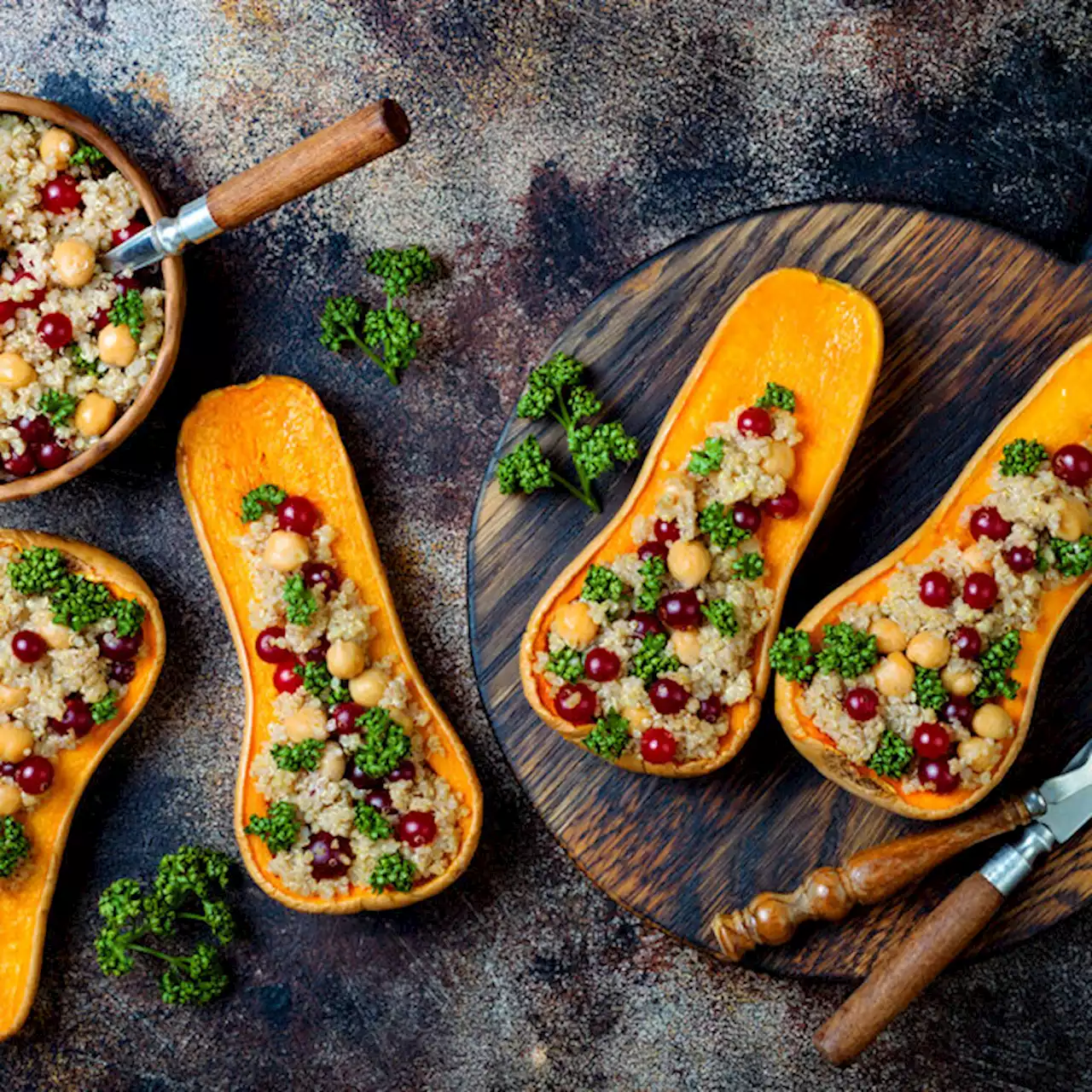 Stuffed butternut squash is top searched recipe by Texans, study finds - KRLD News