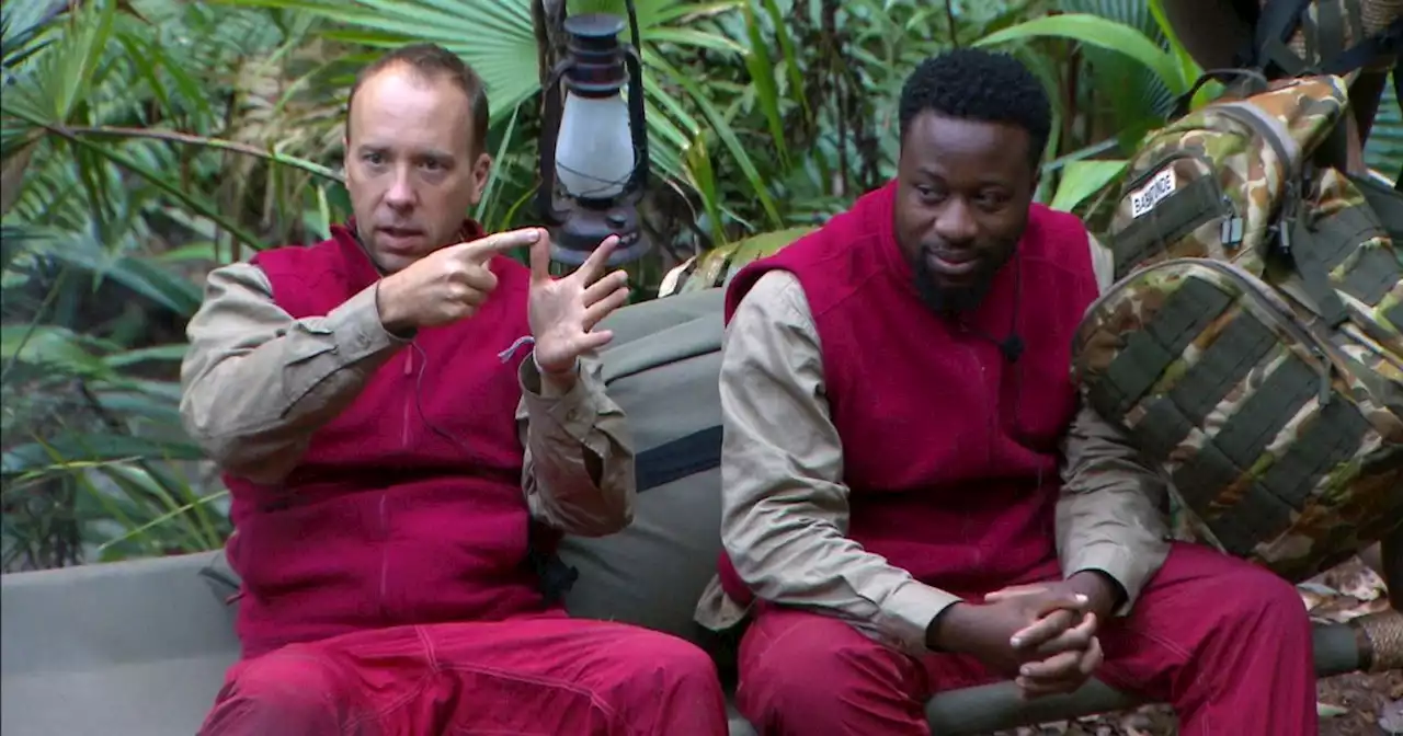 Matt Hancock in I'm A Celeb 'rule break' over words to Babatunde before exit