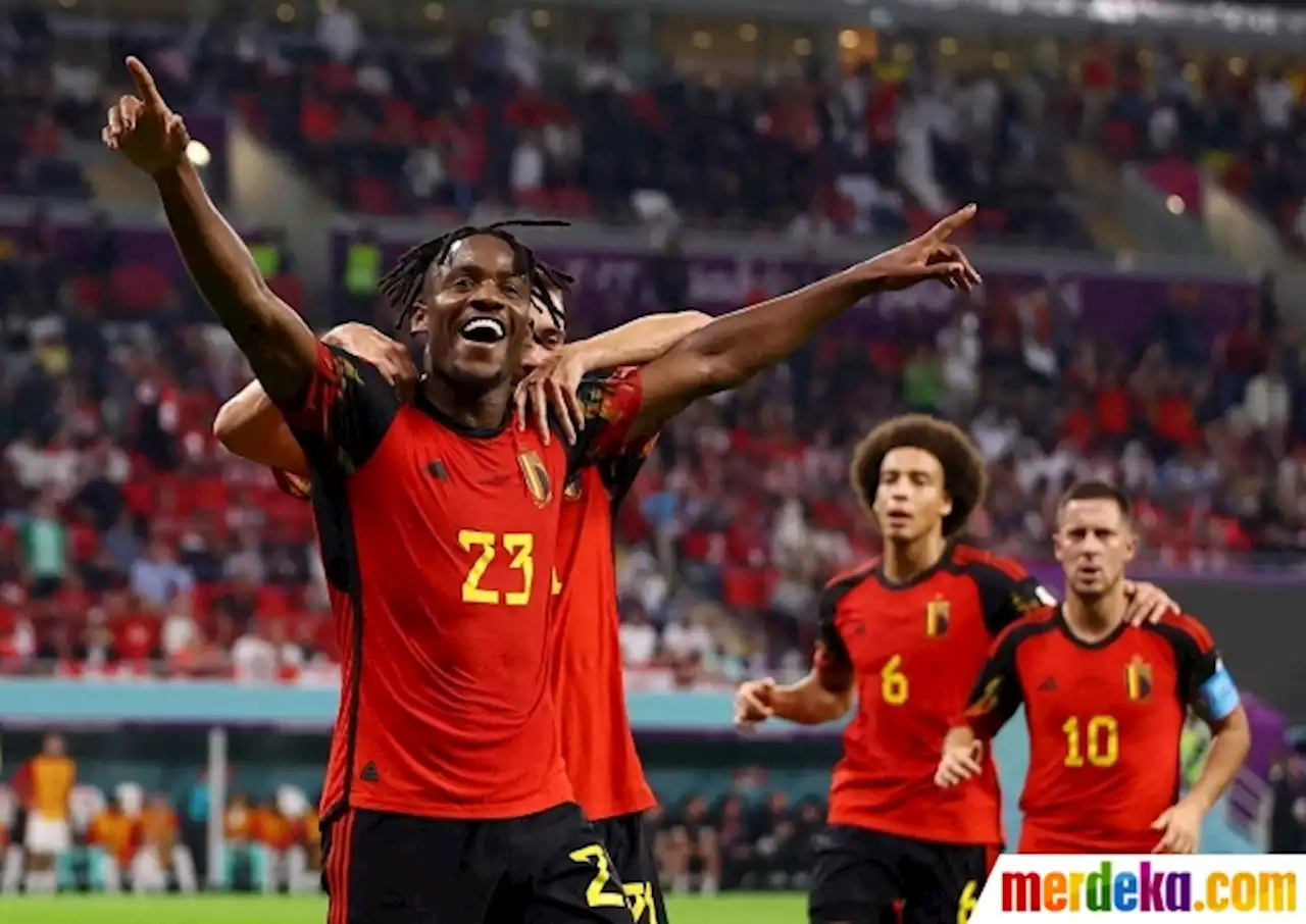 Foto : Gol Michy Batshuayi Antar Belgia Taklukkan Kanada | merdeka.com