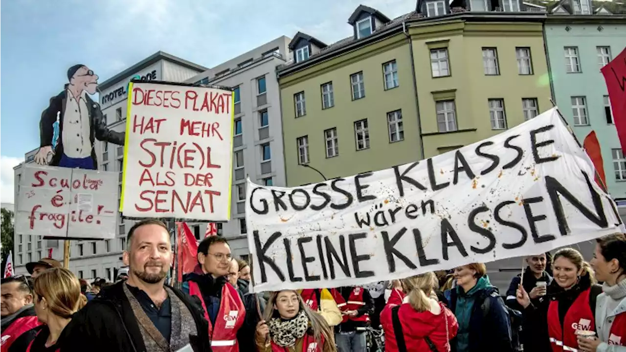 Lehrer streiken zum sechsten Mal für kleinere Klassen